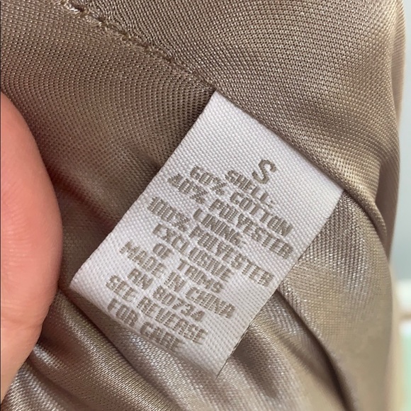 Strapless Taupe Rhinestone Party Dress New Small - Picture 12 of 14